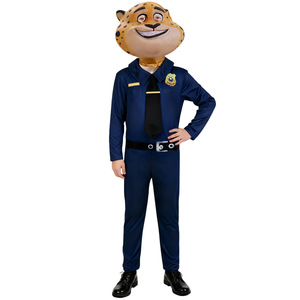 Disfraz de Cosplay de Oficial Lightning de Zootopia para Niños de 8 a 13 Años, Camisa Verde, Corbata Roja y Azul, Pantalones Color Oliva, para Fiestas de Halloween y Juegos de Rol - Product Image 2
