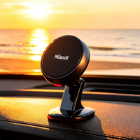 Support magnétique pour téléphone pour tableau de bord de voiture, universel pour iPhone Samsung, support pliable, rotation à 360 degrés, ABS+Silicone, personnalisé
