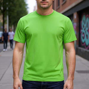 Flexora Sports Goods Llc T-shirt en coton tricoté pour homme, manches courtes, col rond, coupe classique, couleur unie, vêtements décontractés unisexes - Product Image 2