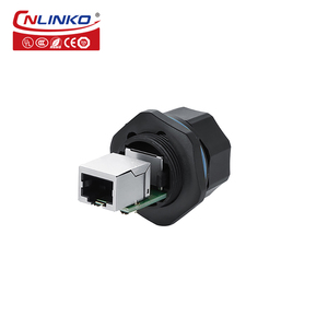 Cnlinko CAT5 RJ45 cắm ổ cắm PBT nhựa Nam Nữ Bảng điều khiển gắn kết IP68 không thấm nước RJ45 kết nối - Product Image 4