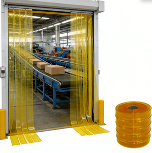 Cortina de Tiras de PVC de 5 mm de Alta Elasticidad y Recuperación, Resistente a la Deformación y a Impactos Repetidos, para Entradas y Clasificación de Paquetes a Alta Velocidad - Product Image 1