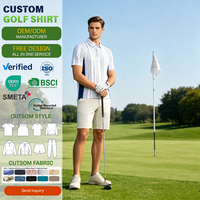 Camiseta de Golf Deportiva y Casual, Cómoda, para Golf, Fútbol Callejero, Polo Deportivo Estampado para Hombre con Cuello