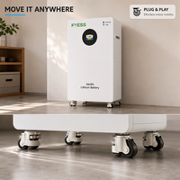 Batterie au lithium-ion pour stockage d'énergie 314 Ah 280 Ah, batterie au lithium 15 kWh 16 kWh, batterie solaire LiFePO4 avec roues