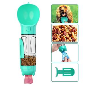 Keluaran baru 4 in 1 perlengkapan botol air anjing dengan Sekop kotoran dan tas kotoran anjing multifungsi mangkuk tempat makan minum portabel - Product Image 2