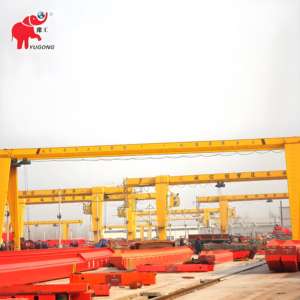 Grúa de pórtico móvil de haz simple montada en riel de alta calidad 15M 20m Span para ventas - Product Image 4