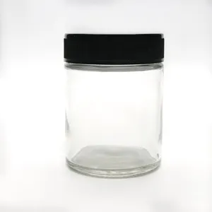 Glas Half Ounce Air Strakke En Geur Proof Medische Container Past 14 - 16 Gram Poeder, bloem Of Droge Kruiden Of 10 Floz