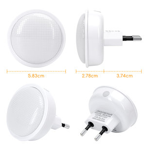 Aigostar 2-Pack luce notturna a LED per bambini 3 temperatura colore con sensore di luce per cameretta bambini stanza dei giochi - Product Image 1