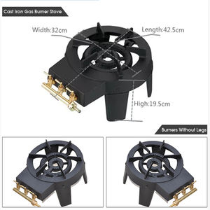 موقد حديدي صغير وكبير مع فرن من مصانع صينية بسعر الجملة الرخيص طراز JB15 - Product Image 2