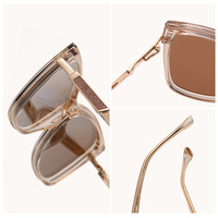QSKY 72002 Gafas Ópticas Magnéticas Ultraligeras de Moda con Clip TR90 2 en 1, Montura de Gafas Polarizadas UV400 con Logotipo Personalizado