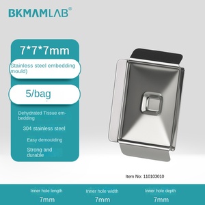 Molde de Inserción Biológico Bickman de Acero Inoxidable 304, Caja de Inserción de Tejidos para Deshidratación, Molde Inferior para Secciones de Parafina, Experimento - Product Image 6