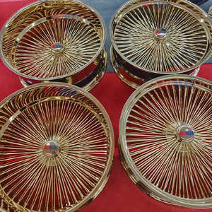 Jantes en fil d'acier dorées Kelun Factory, jantes en fil d'acier de 26 pouces, 5x114.3, jantes en fil d'acier Lowrider - Product Image 3