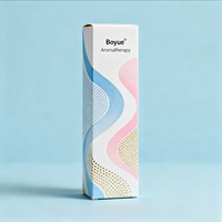 Boîte à bougies personnalisée en carton pliable avec design personnalisé noir CMYK et dorure à chaud