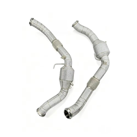 Tubo de Escape Delantero de Acero Inoxidable Sin Fallos de Motor para Porsche Panamera 976 2.9T 2024+ Tubo de Escape de Alto Rendimiento para Carreras Mejora de Potencia