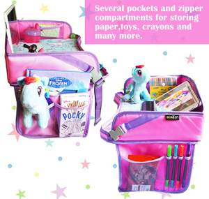 Free sample Portable Oxford Material Lap <b>Desk</b> For Kids For Airplane Travel Kids Play And Seat Organizer With Storage Function - Product Image 4