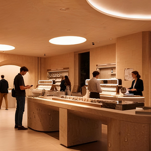 Design d'intérieur moderne pour magasin de beauté, présentoir de produits de beauté, armoire à cosmétiques, mobilier de vente au détail personnalisé, décoration - Product Image 6