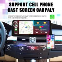 Radio para Auto Android 13 de 12.3 Pulgadas para BMW Serie 5 E60 E61 E63 E64 Serie 3 E90 E91 E92 CCC CIC 2009-2012 Reproductor de Navegación GPS