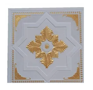 Carreaux de plafond en fibre de verre pour la décoration de la maison Panneau de gypse de plafond pop GRG