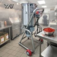 Machine à hacher les légumes industrielle électrique commerciale en acier inoxydable TFU 32L, machine à couper les carottes et les choux