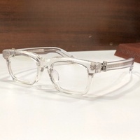 Gafas Ópticas de Diseño de Alta Calidad para Hombre y Mujer, Estilo Punk SEE YOU in TEA 53-20, Monturas de Acetato y Titanio de Lujo para Negocios