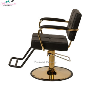 Élégant cadre en or coiffure meubles de coiffure rose <span class=keywords><strong>Paris</strong></span> chaise de salon pour <span class=keywords><strong>coiffeur</strong></span> - Product Image 5