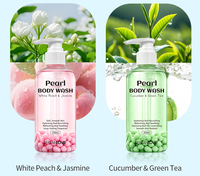 Gel Douche Exfoliant Éclaircissant Bio Parfumé Longue Durée Vanille Coco Perle pour le Corps