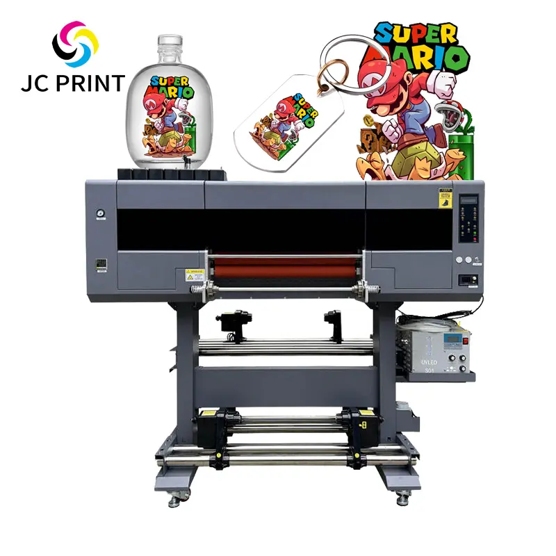 UV stiker DTF printer 60cm led uv cangkir dtf bungkus transfer mesin cetak untuk casing telepon digital UV roll untuk roll printer