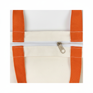 Bolsa de lona 100% algodón personalizada con mango natural, regalo de compras con impresión de logotipo ecológico y personalizado - Product Image 1