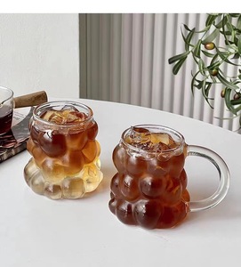 Tasses à Café Créatives avec Poignée <span class=keywords><strong>Verre</strong></span> à Jus en Forme de Raisin <span class=keywords><strong>Verre</strong></span> à Boire pour Café Glacé et Bière <span class=keywords><strong>Verre</strong></span> à Lait Transparent - Product Image 2