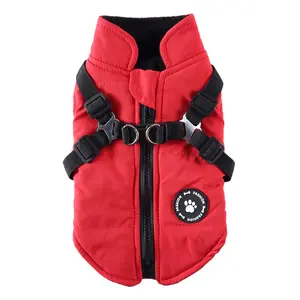 High Quality Windproof Dog Vest Thick Lined for Cold Winter Warm Cold Days Apparel Dog Jacket Coat