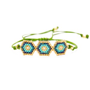 Go2boho Bracelet de perles Miyuki pour hommes Bracelets de voyage réglables faits à la <span class=keywords><strong>main</strong></span> - Product Image 1