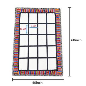 Qualisub สายรุ้ง20แผงผ้าห่มระเหิดผ้าห่มช่องว่างสำหรับความรักในครอบครัวในการพิมพ์แบบกำหนดเอง - Product Image 2