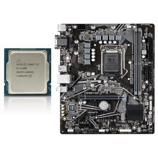 Hotsale GIGABYTE H510M-S2 Motherboard Intel I5-11400 I7-1170 1200-pin DDR4 64GB Double Channel H510 11th Gen Desktop CPU Kit