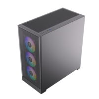 JNP-G03 Airflow Focus RGB EATX ATX Full Tower Gaming Computer Case Gamer Chassis All-Around Mesh Panels Water Cooling Support