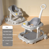 Trotteur pliable de haute qualité, assis, apprenant à pousser, 4 en 1 avec roues de siège, cadre en plastique, vente en gros