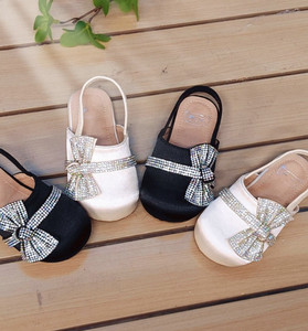 Sandales de princesse scintillantes à bout fermé pour filles, vente en gros, été - Product Image 1