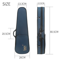 Vente en gros étui pour violon léger de haute qualité 4/4 étui rigide pour violon 3 couleurs en mousse oxford