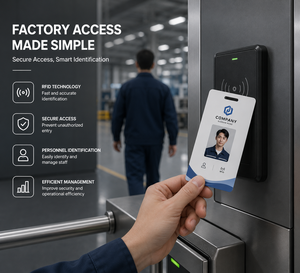 Carte RFID imprimée pour le contrôle d'accès en usine et la gestion de l'identification du personnel - Product Image 2