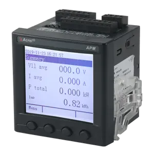 Acrel APM800/MLOG 3 phase power analyzer wtih SD card support export the data every minute for DB Room