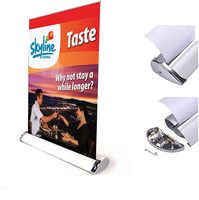 Table de taille A3 de haute qualité enrouler support de bannière cadre en aluminium Portable léger pour la publicité et la promotion d'affichage
