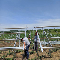 Ground Style Solar Panel Mounting Stand Called Stand Galvanized Steel Aluminium Solar Panel Ground Mounting System