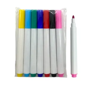 Manufacturing oem nontoxic 6 12 colors felt tip markers permanent/washable fabric marker pens sets with custom logo for drawing