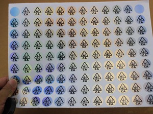 Nhãn Dán Hình Ba Chiều Hình Chữ Nhật Tùy Chỉnh Với Logo Tùy Chỉnh Và In Với Số Sê-ri - Product Image 5