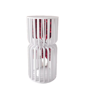 Decoraciones DE BODA Zócalos Cilindro redondo blanco Zócalo floral Soportes de exhibición Pedestal para eventos de fiesta de matrimonio - Product Image 1