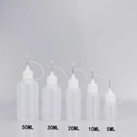 Vente directe d'usine 5ml 10ml 15ml 20ml 30ml 50ml 100ml Bouteille vide en PE à pointe d'aiguille extrudée pour adhésif