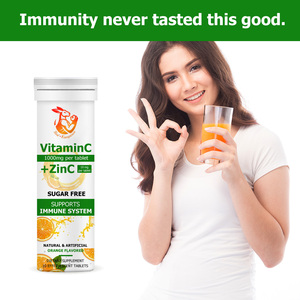 Tabletas de Vitamina C y Zinc de Marca Privada con Sorbitol, Vitamina C que Refuerza el Sistema Inmunológico, Tabletas de Suplementos Dietéticos Herbales - Product Image 3