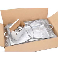 Chauffe-Plats Rectangulaires en Acier Inoxydable Écologiques pour Buffets de Mariage, Réchauds à Alcool et Plats Chauds pour Cuisines Commerciales