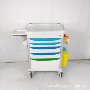 Carrito de Hospital ABS 890x520x824mm Multifuncional para Tratamiento y Enfermería con Cajones y Ruedas para Uso Médico - Product Image 1