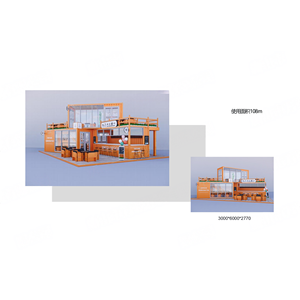 Maison mobile de conteneur de rue commerciale pour la zone scénique Bureau mobile préfabriqué Hall d'exposition Boutique Front Park Use Maison préfabriquée - Product Image 3