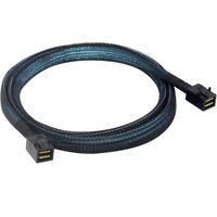 Cable de Extensión Mini SAS HD 8643 de Alta Velocidad, SFF-8643 a SFF-8643, 12Gb, para Servidor Hotswap, Tarjeta RAID HBA, Revestimiento de Nailon con Blindaje de Lámina