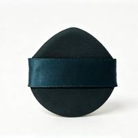 Éponge de maquillage en forme de goutte d'eau, surface en PU, utilisation humide et sèche, non absorbante, pour fond de teint, logo personnalisé disponible